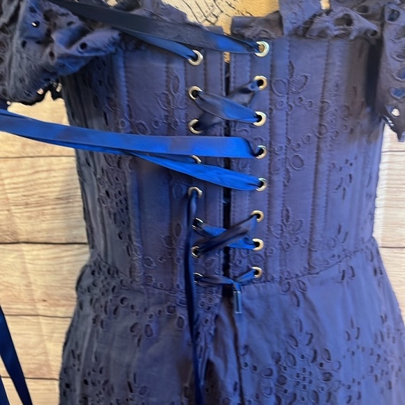 Corset-Story Peony Summer Dress Off Shoulder Broderie Anglaise Lace Steel Boning - Picture 9 of 12